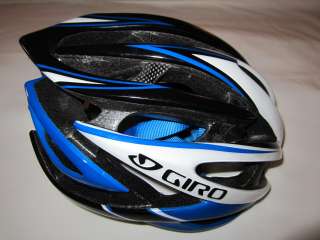 Giro Atmos Cycling Helmet Black/White/Blue Medium  