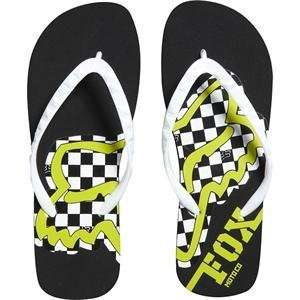   Fox Racing Womens Check Point Flip Flop Sandals   8/Black Automotive