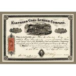   on 12 x 18 stock. Karthus Coal and Lumber Company