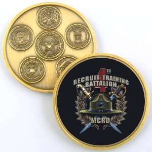  4TH RECRUIT TRAINING BATTALION CHALLENGE COIN YP629 