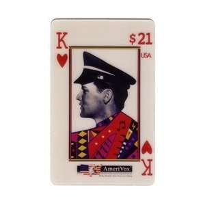   Card $21. Elvis Presley King of Hearts (With USA) White Card TEST
