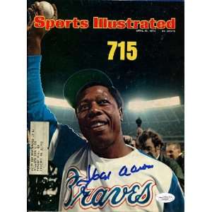  Hank Aaron Autographed 1974 Sports Illustrated Sports 