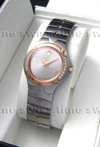 Ladies Movado SPORTS EDITION SE Diamond Rose Gold RARE Swiss Watch 