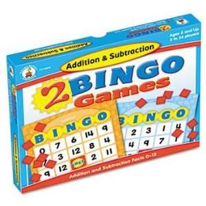  Carson Dellosa Publishing Learning Bingo PUZZLE,GAME,ADD 