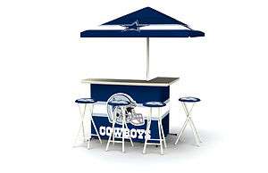 DALLAS COWBOYS PORTABLE TAILGATE BAR WITH 4 STOOLS  