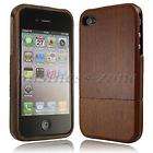 Real Wood Rosewood Pure Wooden Natural Hard Case Cover For iPhone 4 4S 