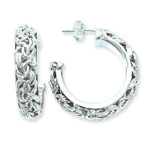  Sterling silver Byzantine hoops Jewelry