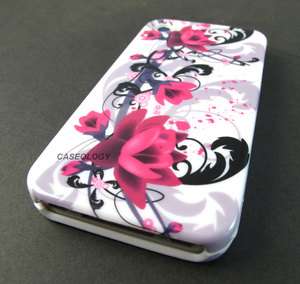   FLOWERS HARD SHELL CASE COVER APPLE IPHONE 4 4s PHONE ACCESSORY  