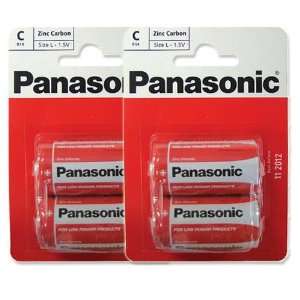  Panasonic R14RZ 2BP C Size Battery 2 x 2Pack (4 Batteries 