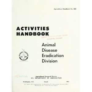   Research Service. Animal Disease Eradication Division. Books