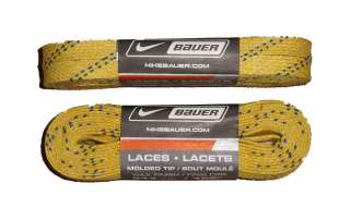 NEW Nike Bauer Waxed Hockey Laces (YELLOW) 96   244cm  