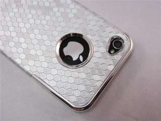   Leather Hard Protector Skin Back Case Cover for iPhone 4 4G 4S  