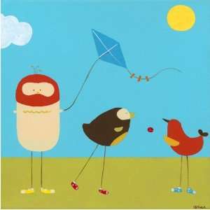  Sunny Day Birds I Canvas Reproduction