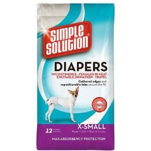 Simple Solution Disposable Diapers   X Small   12 pack (Quantity of 3)
