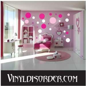  72 Circles Dots Vinyl Wall Decal Stickers Kit Everything 