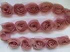 Victorian 7 pcs 3 D L.Pink Rose Flower Trim  22 items in bonbon diy 