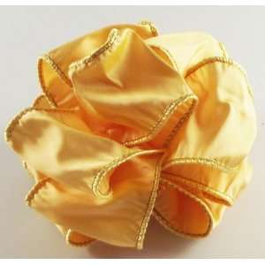   Wired Edge Ribbon, 2 1/2 Wide, 25 Yards, Old Gold 