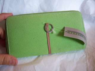 Stunning Kenneth Cole Ziparound lime green Wallet  