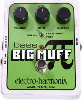 electro harmonix Bass Big Muff Pi (XO Series Bass Fuzz Pedal)  