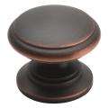 Amerock Oil Rubbed Bronze Advantage Solid Brass Knob (Pack of 5)