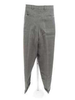 MABITEX Mens Olive Wool Pleated Pants Trousers Size 34  
