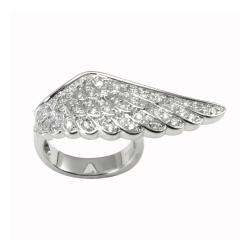 Brass Angel Wing Ring  