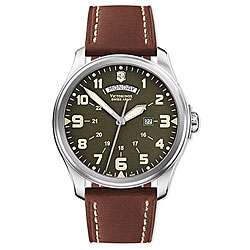 Swiss Army Infantry Vintage Day Date Mens Watch  