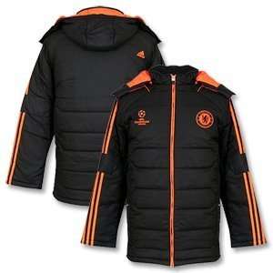  11 12 Chelsea UCL Padded Jacket   Black/Orange Sports 