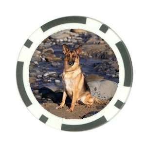  German shepherd dog Poker Chip Card Guard Great Gift Idea 