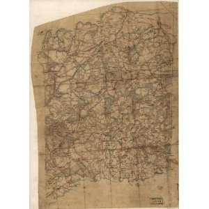  Civil War Map Map of Spotsylvania County, Va