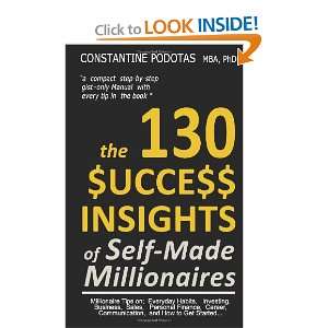  The 130 Success Insights of Self made Millionaires 
