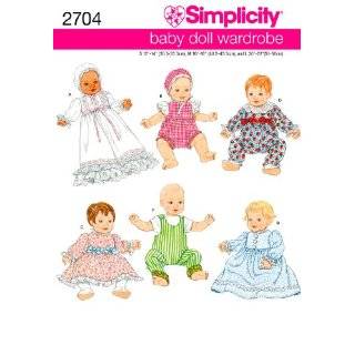 McCalls Patterns M5774 Baby Doll Clothes For Dolls, 11 Inch   13 Inch 