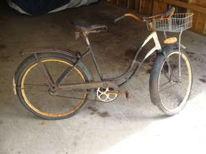 Antique Schwinn built Cadillac Spring Seat & Balloon Tire Bike Bicycle 