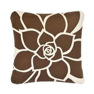  Rosette Cocoa EcoArt Throw Pillows
