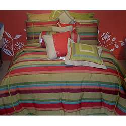 Mala Stripe 8 piece Luxury Comforter Set  