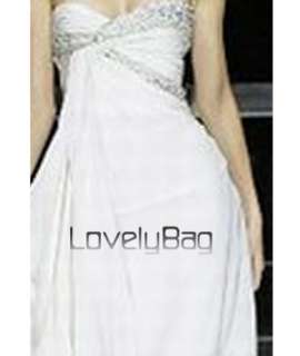 PS64*WHITE COCKTAIL SEXY PROM GOWN PARTY EVENING DRESS  
