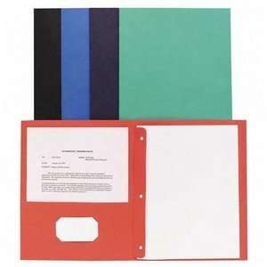  2 Pocket Folders,w/Fasteners,1/2 quot; Cap,Letter,25BX 