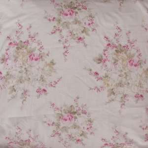  60 Wide Shabby Chic Percale Cotton Sheeting Rose Blossom 