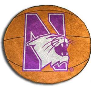  Northwestern Wildcats Small Basketball Rug Sports 