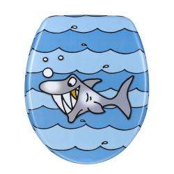 Cartoon Shark Designer Melamine Toilet Seat Cover  