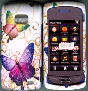 LG Ally VS740 Verizon Case Cover Phone Hard Snap on Case Butterfly 