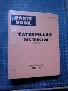 CAT Caterpillar D6C Dozer Crawler Tractor Parts Manual  