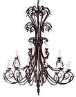 CHANDELIER WROUGHT IRON CRYSTAL CHANDELIERS  