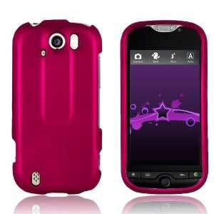  HTC MyTouch 4G Slide   Hot Pink Rubberized Hard Plastic 