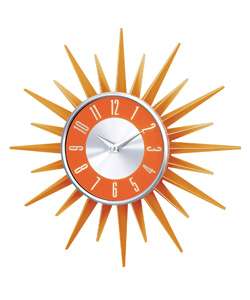 Kirch & Co. Orange Sun Wall Clock  