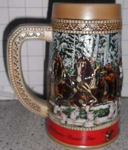 1987 Budweiser Holiday Stein   Series C Limited Edition  