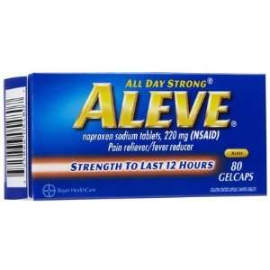  Aleve Pain Reliever Smooth Gels 80 ct. (Quantity of 3 