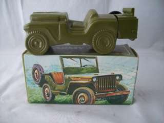 Green Avon Army Jeep Empty Spicy after Shave vintage  