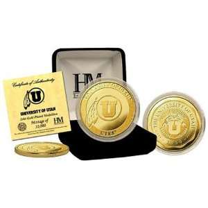  Highland Mint Utah Utes 24KT Gold Coin