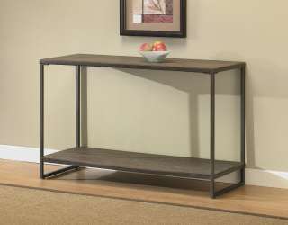 Elements Grey Sofa Table with Shelf  